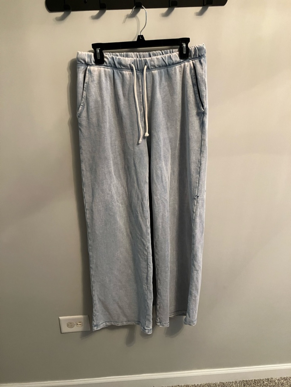 Z Supply Light Wash Drawstring Lounge Pants